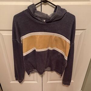 Pink Rose Navy and Mustard Cowl Neck Top